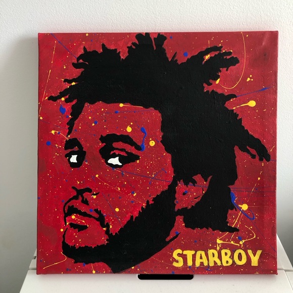 The Weeknd Acrylic Painting - Picture 3 of 8